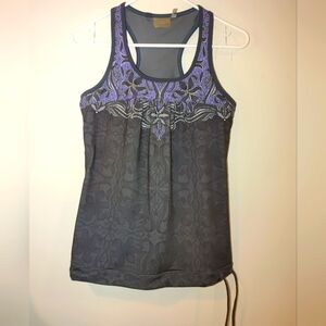 Athleta Women's Gray and Purple Tank Top, Size Small